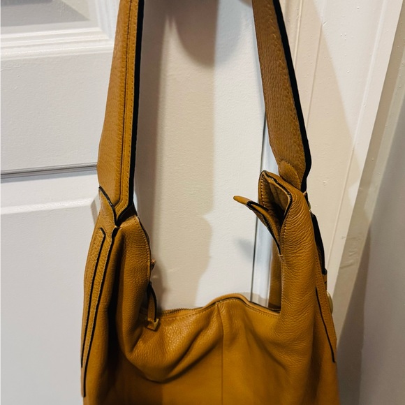 Halston Heritage Tan Pebbled Leather Hobo Bag - Picture 9 of 9